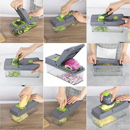 16-in-1 Multifunctional Vegetable Chopper &amp; Slicer