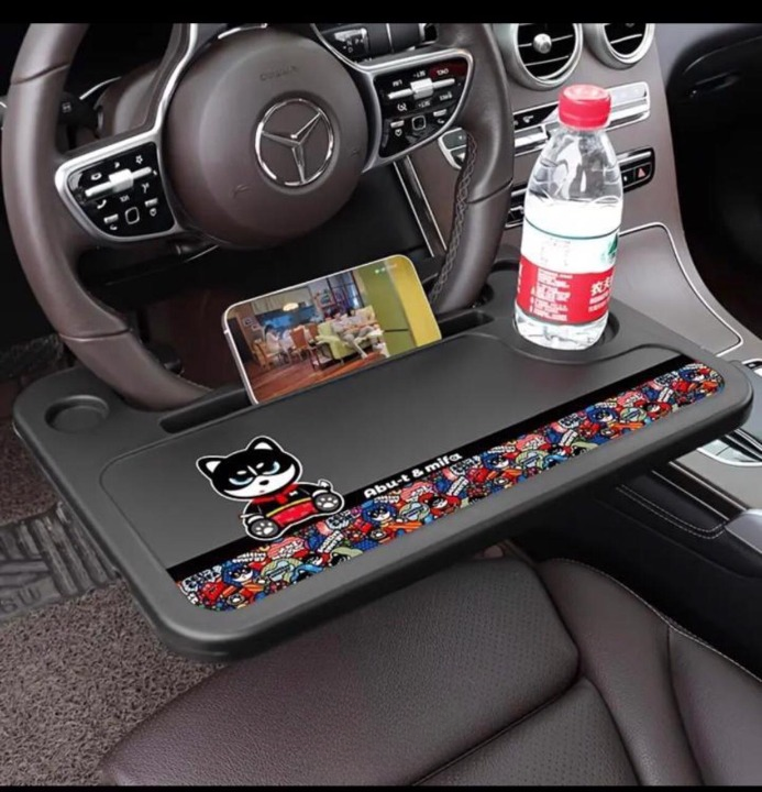 Plastic Steering Wheel Dining &amp; Work Tray for Car