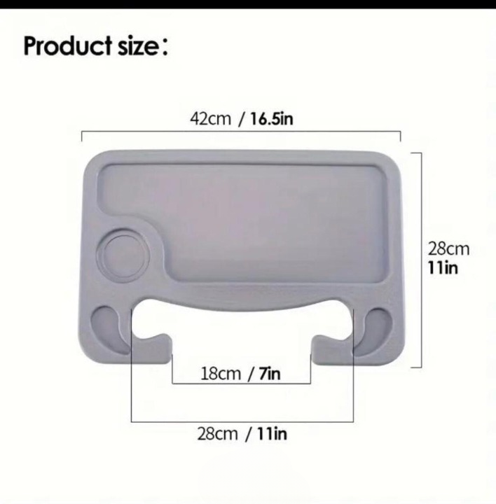 Plastic Steering Wheel Dining &amp; Work Tray for Car