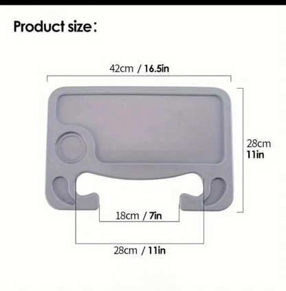Plastic Steering Wheel Dining &amp; Work Tray for Car
