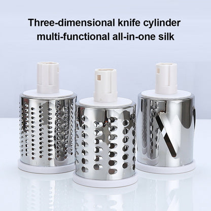 Manual Vegetable Drum cutter Slicer Multifunctional Round Slicer