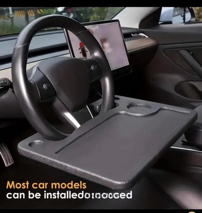 Plastic Steering Wheel Dining &amp; Work Tray for Car